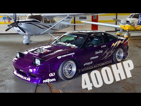 ? THEY LET US DRIVE IN THE AIRPORT! 400HP 180SX S13 REVIEW