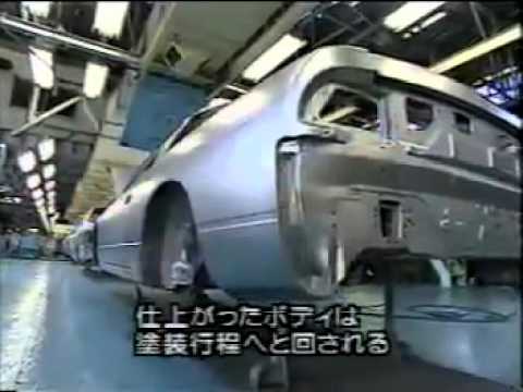 Nissan Silvia 180SX S13 on factory production line