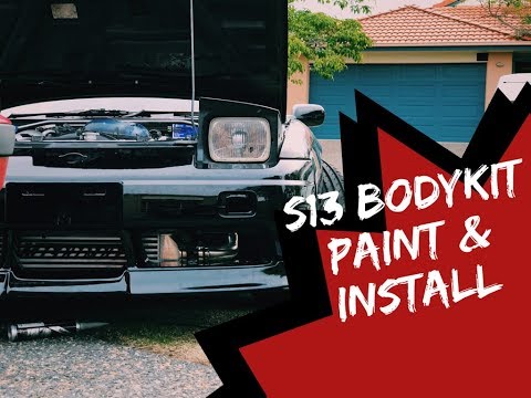 Type X bodykit paint & install on my 180sx