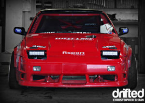 red nissan 180sx