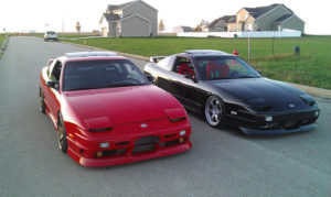 red and black 180sx type xs